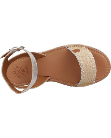 Sandalias POPA  de Mujer SANDALIAS MUJER MODELO KALAMIS COLOR  PLATA