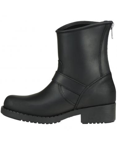 Botas de Mujer  BOTA MOTERA PIEL NOBUCK CREMALLERA NEGRO