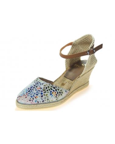 Zapatos de cuña de Mujer  ALPARGATAS VALENCIANAS CUNA DE ESPARTO SEVILLAS BLANCO