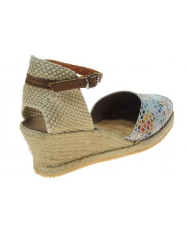 Zapatos de cuña de Mujer  ALPARGATAS VALENCIANAS CUNA DE ESPARTO SEVILLAS BLANCO