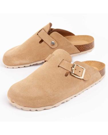 Woman Clogs PURAPIEL TEJANO  BEIGE