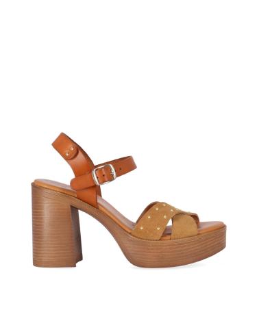 Sandalias CHIKA10  de Mujer GOTICA UP 07  CUERO-TAN