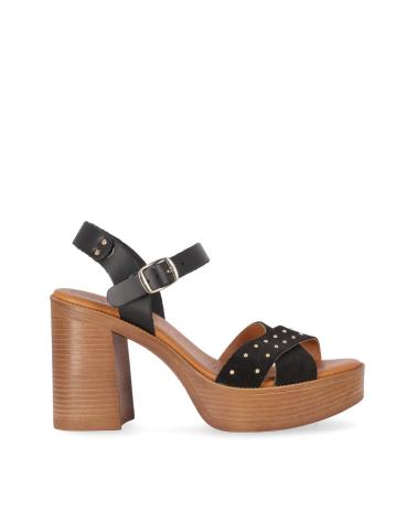 Sandalias CHIKA10  de Mujer GOTICA UP 07  NEGRO-BLACK