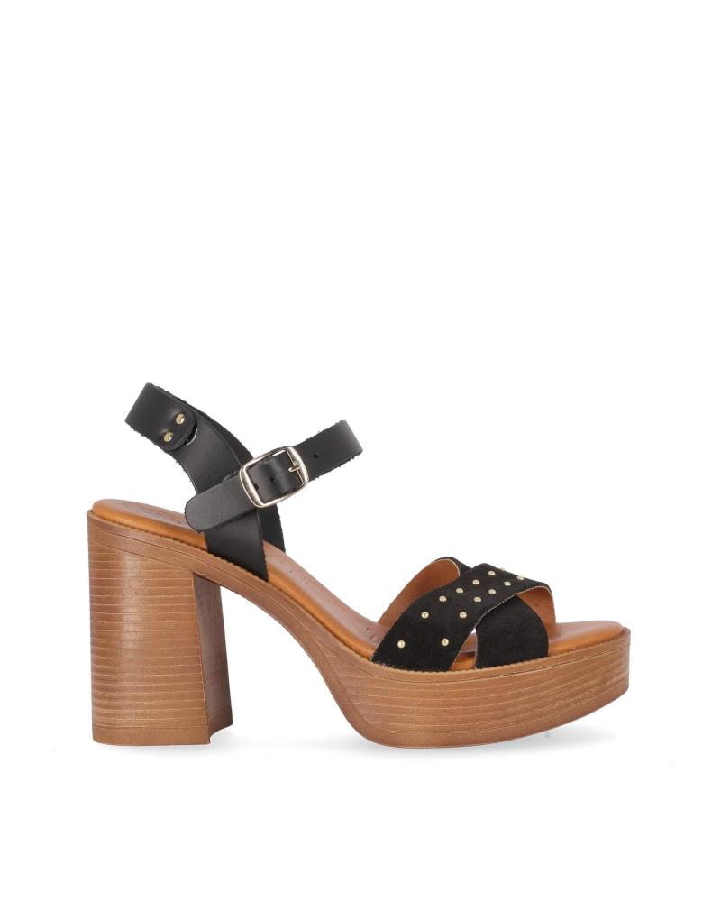 Sandalias CHIKA10  de Mujer GOTICA UP 07  NEGRO-BLACK