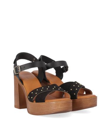 Sandalias CHIKA10  de Mujer GOTICA UP 07  NEGRO-BLACK