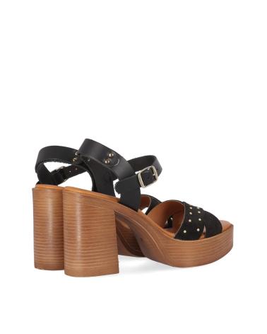 Sandalias CHIKA10  de Mujer GOTICA UP 07  NEGRO-BLACK