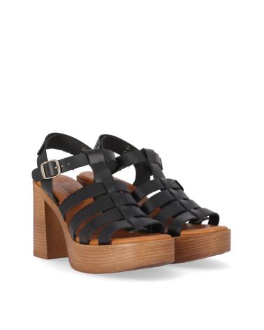 Sandalias CHIKA10  de Mujer GOTICA UP 08  NEGRO-BLACK
