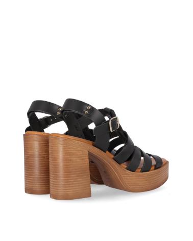Sandalias CHIKA10  de Mujer GOTICA UP 08  NEGRO-BLACK