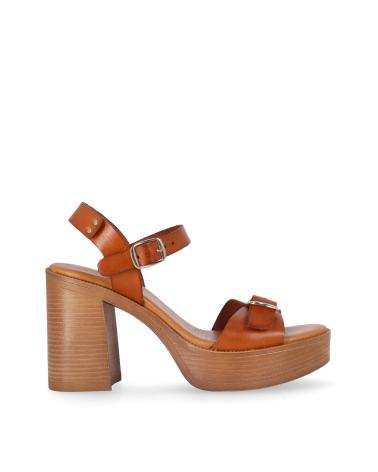 Sandalias CHIKA10  de Mujer GOTICA UP 09  CUERO-TAN