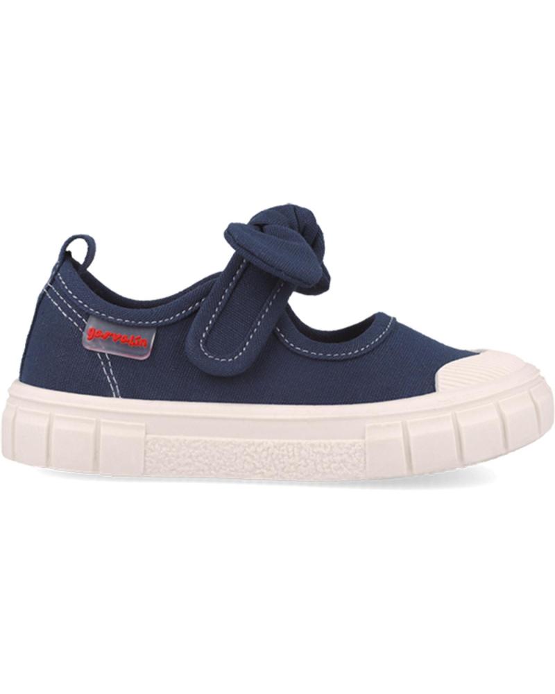 GARVALIN MERCEDITAS BAREFOOT DE LONA AZUL PARA NINA 252380-A089 25238 AZUL MARINO