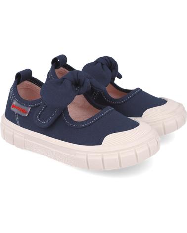 GARVALIN MERCEDITAS BAREFOOT DE LONA AZUL PARA NINA 252380-A089 25238 AZUL MARINO