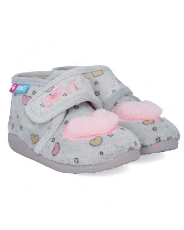 Calzado de casa de Niña GARZON N4072 247 ZAPATILLAS DE CASA NIN GRIS-ROSA