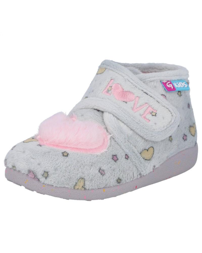 Calzado de casa de Niña GARZON N4072 247 ZAPATILLAS DE CASA NIN GRIS-ROSA