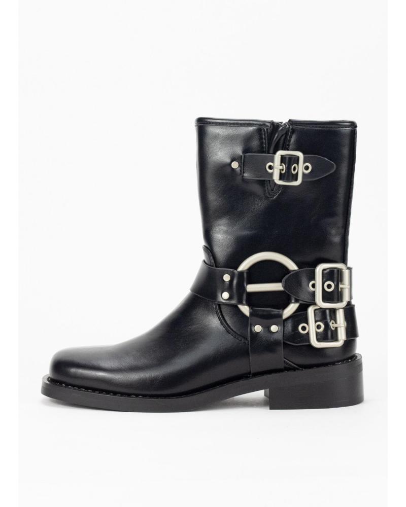 Botines KESLEM  de Mujer BIKERS MISURI  NEGRO