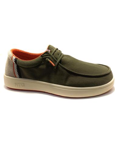 Man shoes WALK IN PITAS 54 CANA ZAPATO TIPO WALLABI DE HOMBRE DE ALGODON Y LINO - KA  KAKI