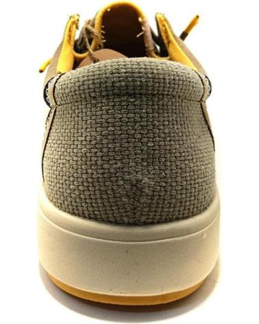 WALK IN PITAS 54 CANA - WALLABI-SCHUH AUS BAUMWOLLE UND LEINEN FÜR HERREN - TAUPE BEIGE TAUPE