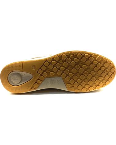 WALK IN PITAS 54 CANA - WALLABI-SCHUH AUS BAUMWOLLE UND LEINEN FÜR HERREN - TAUPE BEIGE TAUPE