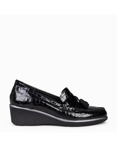 Woman shoes MIMAO BORLAS COCO - MOCASIN BORLAS MUJER  NEGRO