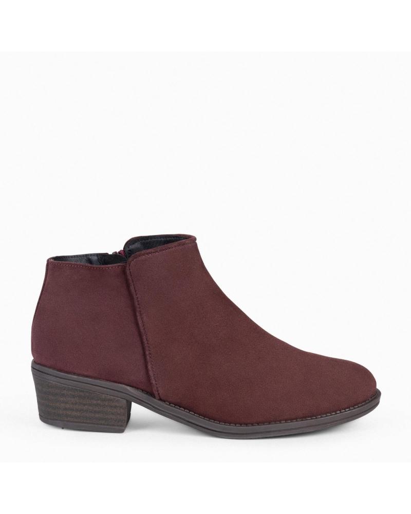 Zapatos MIMAO  de Mujer BALTIMOR - BOTINES PIEL MUJER HIDROFUGO  BURDEOS