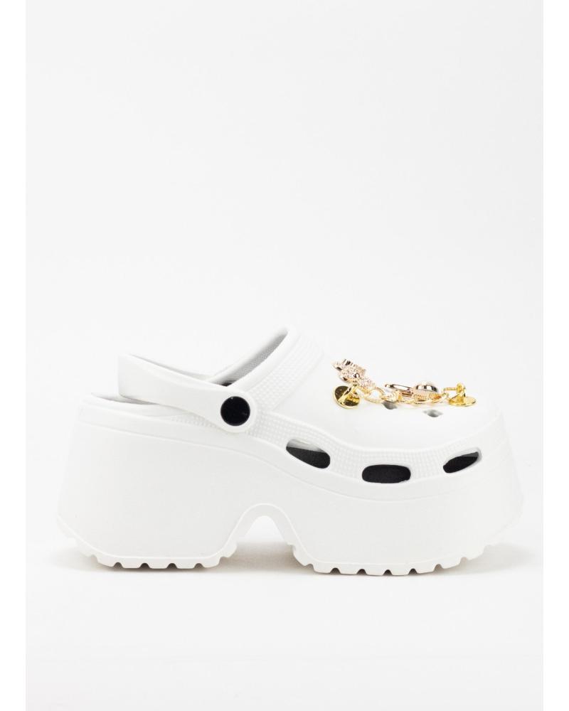 Zoccoli KESLEM  per Donna CHANCLA G2439  BLANCO