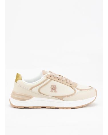 Zapatillas deporte TOMMY HILFIGER  de Mujer ZAPATILLAS CASUAL FASHION RUNNER LTHR  BEIGE