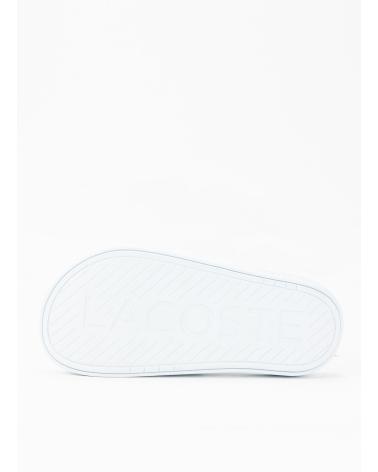 Tongs LACOSTE  pour Femme CHANCLAS SERVE SLIDE DUAL  CELESTE