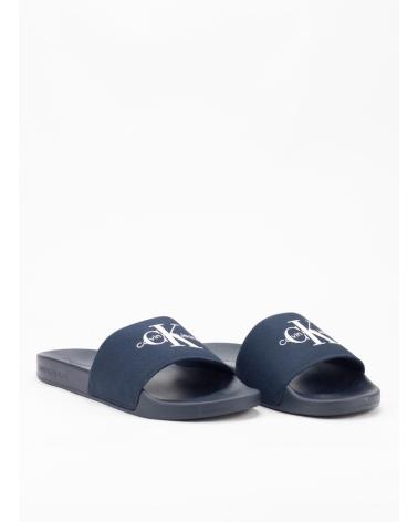 Chanclas CALVIN KLEIN  de Hombre SLIDE MONOGRAM CV  MARINO