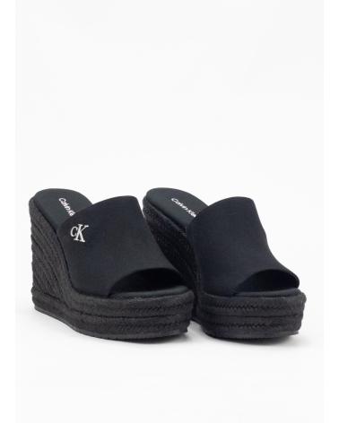 Sandalias CALVIN KLEIN  de Mujer WEDGE ROPE SLIDE MG  NEGRO