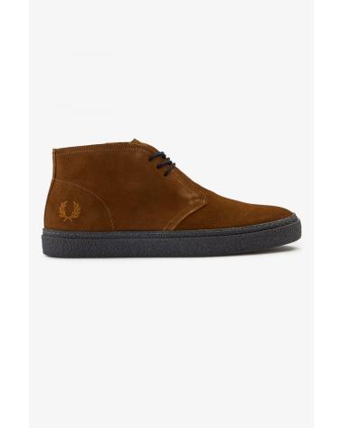 Sportif FRED PERRY  pour Homme HAWLEY SUEDE B4361 GINGER - 44  BROWN