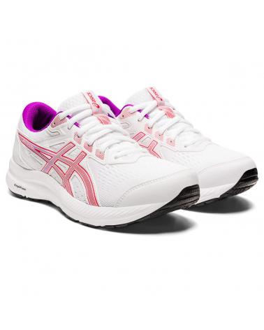 Deportivas de Mujer y Niña ASICS ZAPATILLAS BLANCAS DETALLES ROJO MORADO MULTICOLOR