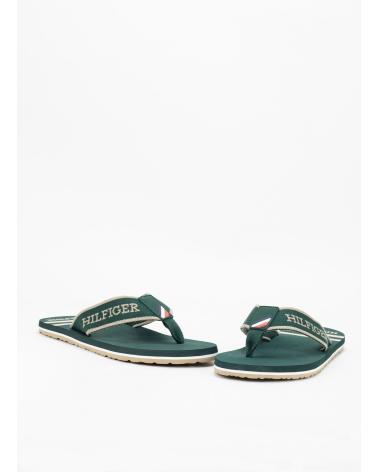 Zehansandalen TOMMY HILFIGER  für Herren CHANCLAS SPORTY HILFIGER BEACH SANDAL  VERDE