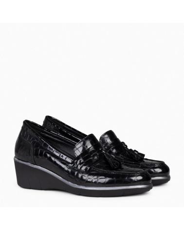 Sapatos MIMAO  de Mulher BORLAS COCO - MOCASIN BORLAS MUJER  NEGRO