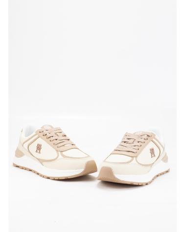 Zapatillas deporte TOMMY HILFIGER  de Mujer ZAPATILLAS CASUAL FASHION RUNNER LTHR  BEIGE