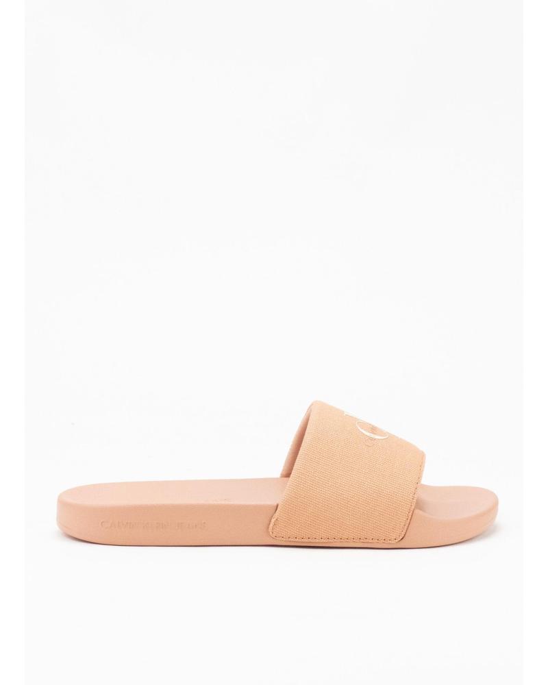 Chanclas CALVIN KLEIN  de Mujer CHANCLAS SLIDE MONOGRAM WN  CORAL