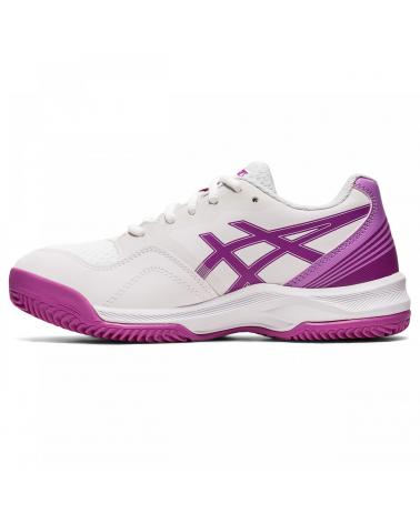 Deportivas de Mujer y Niña ASICS ASCIS GEL-PADEL PRO 5 GS 1044A048-100 BLANCO-MORADO MULTICOLOR