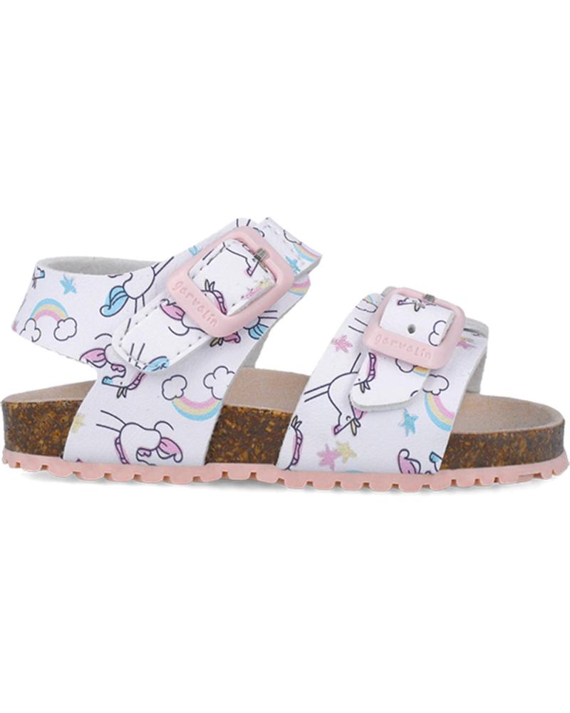 Sandalias GARVALIN  de Niña SANDALIAS PARA CHICA 252463 BIOS ESTAMPADO  BLANCOB050