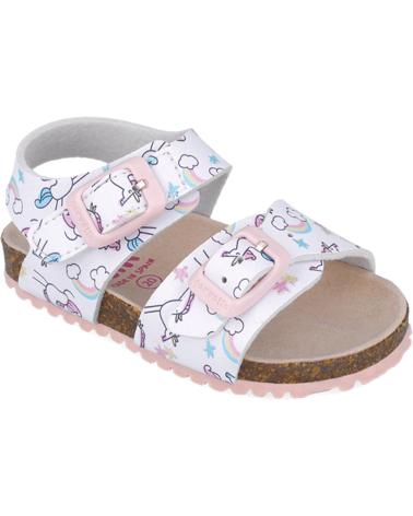 Sandalias GARVALIN  de Niña SANDALIAS PARA CHICA 252463 BIOS ESTAMPADO  BLANCOB050