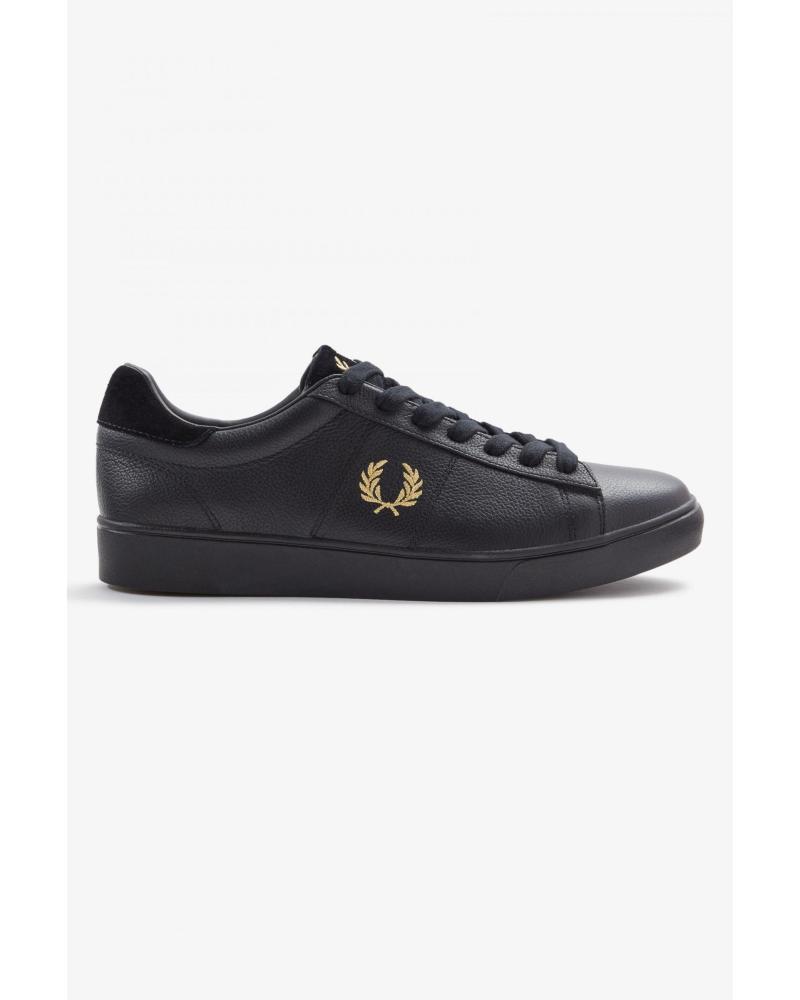 Sportschuhe FRED PERRY  für Herren SPENCER TUMBLED LEATHER - 41  BLACK