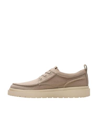 Man Boat shoes CLARKS POLDEN MOC 26180867 GRIS BEIGE
