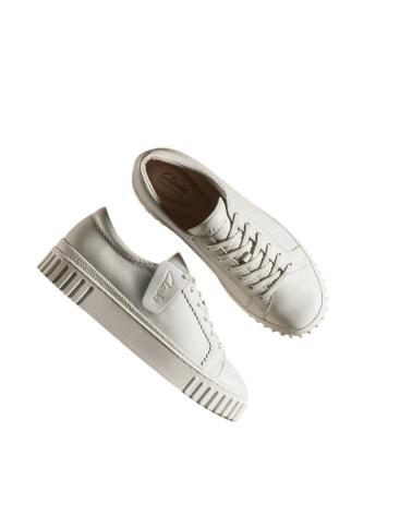 CLARKS MAYHILL WALK SNEAKER AUS WEISSEM LEDER FÜR DAMEN - ART.-NR. 26177817 BLANCO