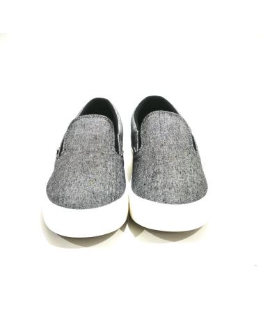 Zapatos TOMMY HILFIGER  de Hombre ZAPATILLA CASUAL DE LONA CON SUELA DE GOMA  NEGRO