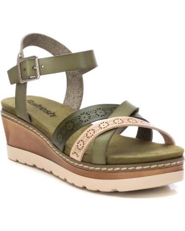 Sandalias REFRESH  de Mujer CUNAS MUJER 172682 KAKI  VERDE