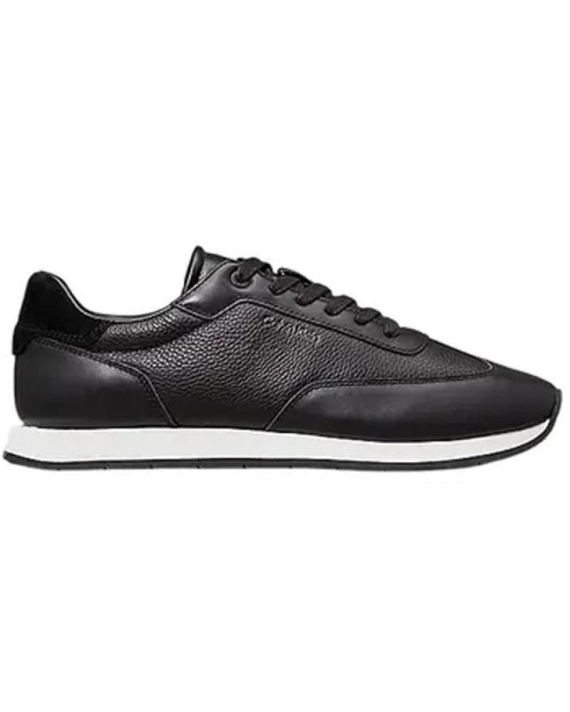 Scarpe sport CALVIN KLEIN  per Uomo - ZAPATILLAS NEGRAS PARA HOMBRE - LEATHER LOW PROFILE  NEGRO