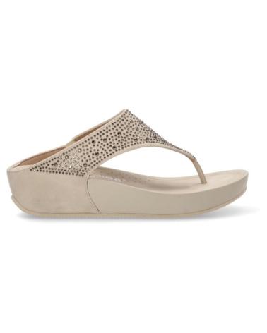 Sandales AMARPIES  pour Femme SANDALIA DESTALONADA CON BRILLOS PARA MUJER ABZ265  BEIGE