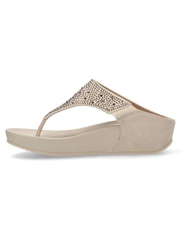 Sandales AMARPIES  pour Femme SANDALIA DESTALONADA CON BRILLOS PARA MUJER ABZ265  BEIGE