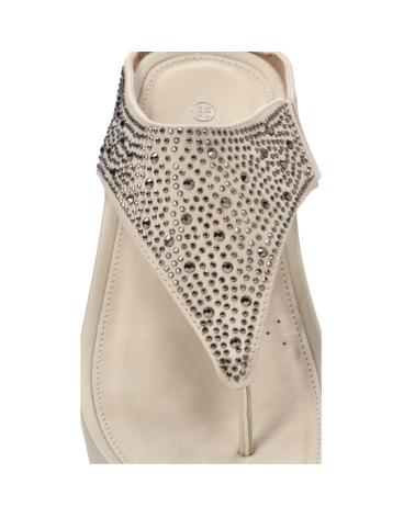 Sandales AMARPIES  pour Femme SANDALIA DESTALONADA CON BRILLOS PARA MUJER ABZ265  BEIGE