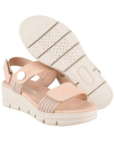 Sandalias AMARPIES  de Mujer SANDALIA CONFORT CON VELCROS PARA MUJER ABZ23505 C  NUDE