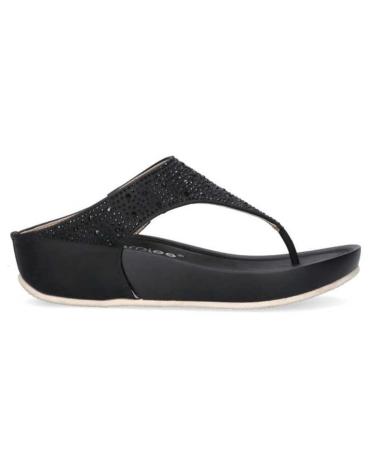 Woman Sandals AMARPIES SANDALIA DESTALONADA CON BRILLOS PARA MUJER ABZ265  NEGRO