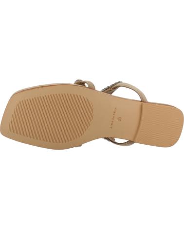 SANDALIAS PLANAS ALMA EN PENA V251973 SUEDE MARRÓN SAND SAND