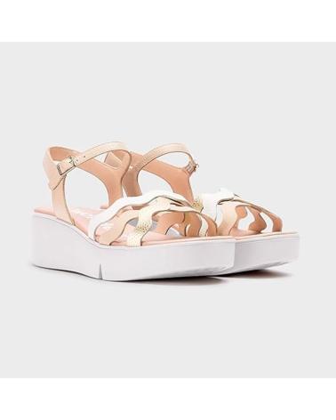 WONDERS SANDALIA ONDAS ANDY CUNA 5 CM PLATEADO